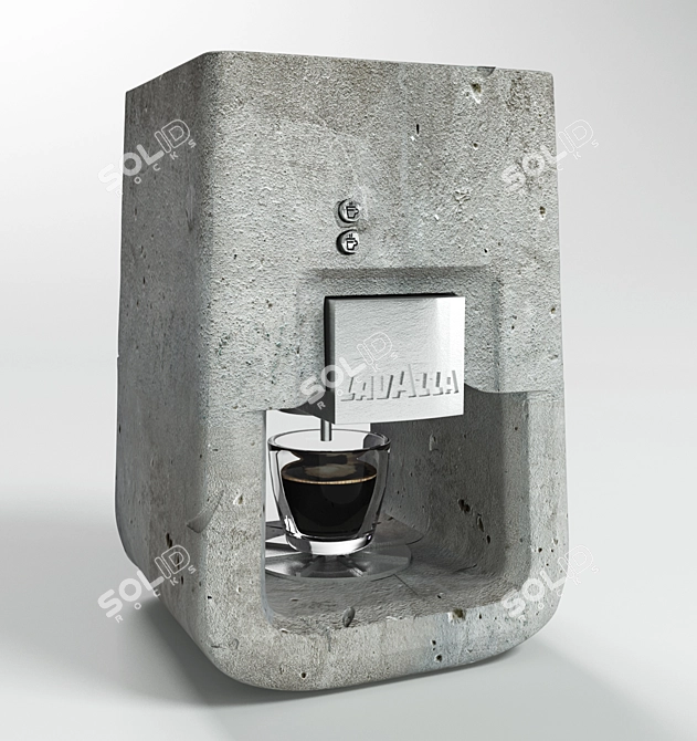 Lavazza Concrete Coffee Machine 3D model image 1