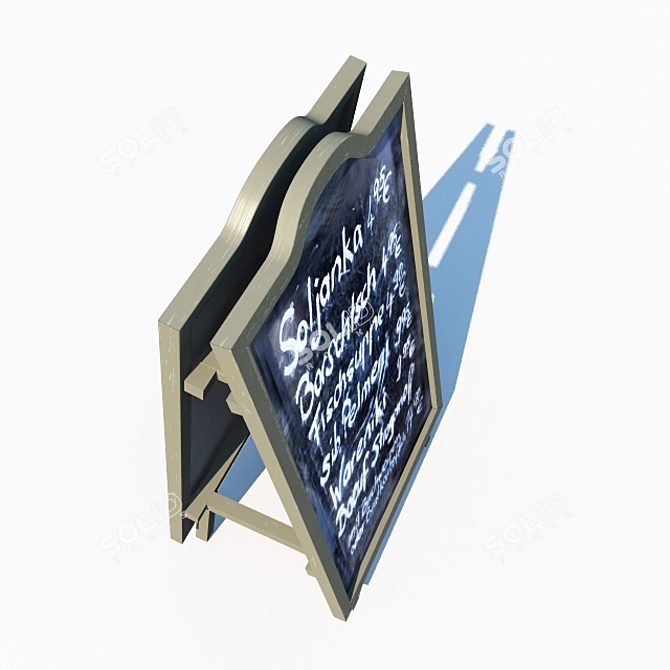 Street Entrance Passing Sign 3D model image 3