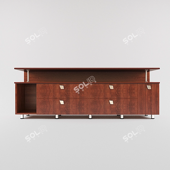 Modern Chest of Drawers 3D model image 2