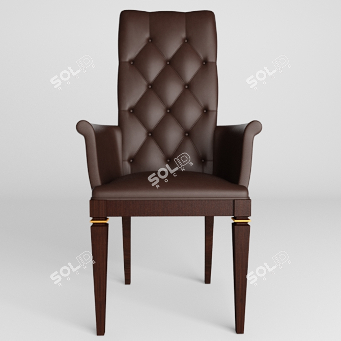 ErgoComfort Chair: Enhanced Posture & Comfort 3D model image 2