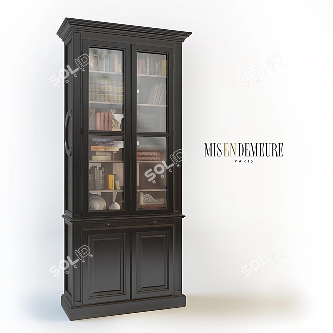 "Albertas" Bookcase - Timeless Elegance 3D model image 1
