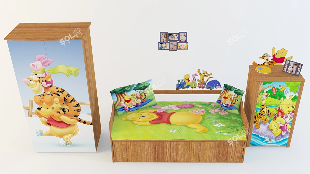 Winnie the Pooh Kids Furniture 3D model image 3