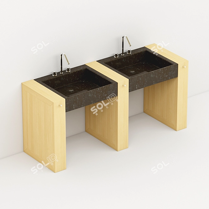 Carlton Bathroom Set 3D model image 1