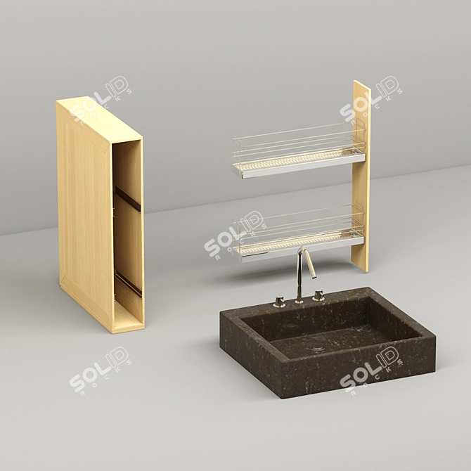 Carlton Bathroom Set 3D model image 3