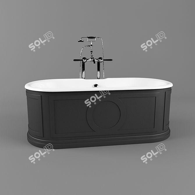 Title: Capitol: Prestigious Classical Bathtub 3D model image 1