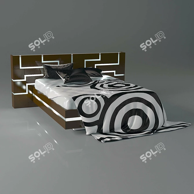 Contrast Dreams Bed 3D model image 1