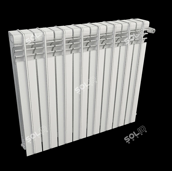 BioMetal Radiator - Green Heat 3D model image 2