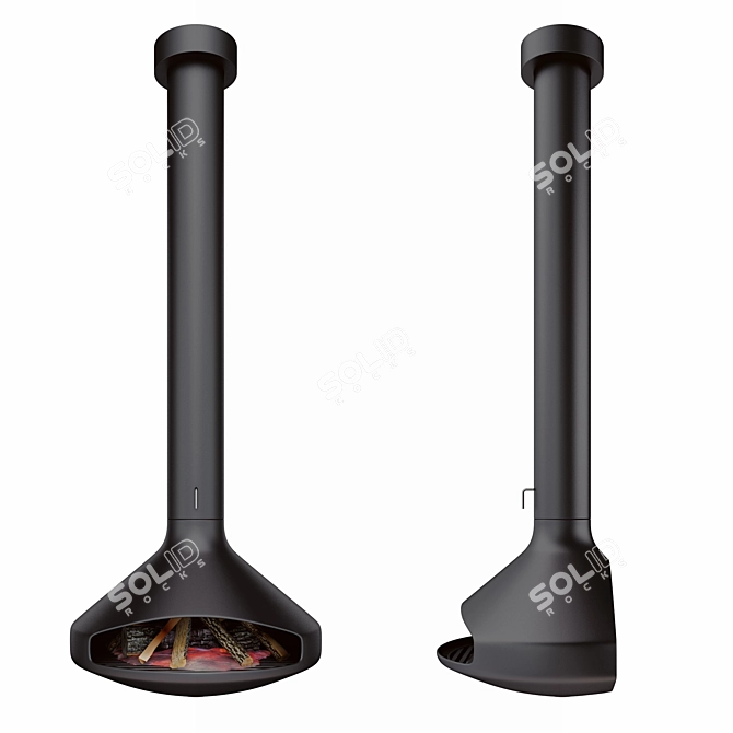 Paxfocus Fireplace: Modern and Stylish 3D model image 1