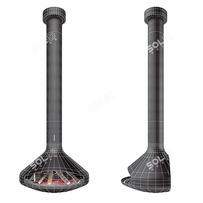 Paxfocus Fireplace: Modern and Stylish 3D model image 2