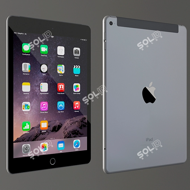 Sleekly Powerful iPad Air 2 3D model image 1