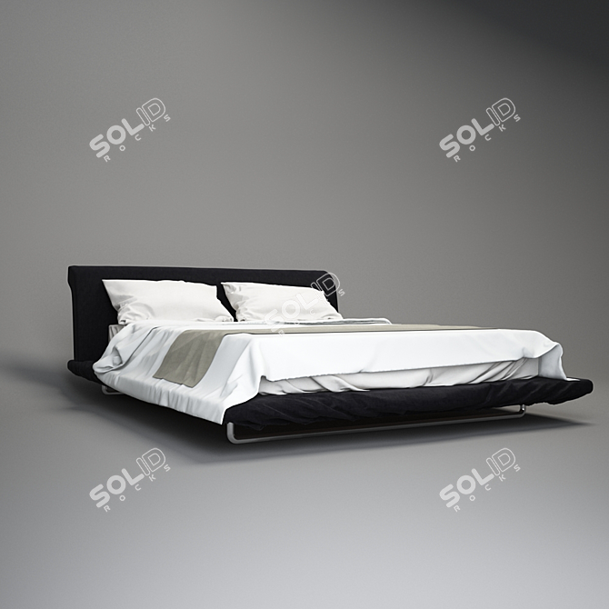 Customized Bed: Crafted With Precision 3D model image 2
