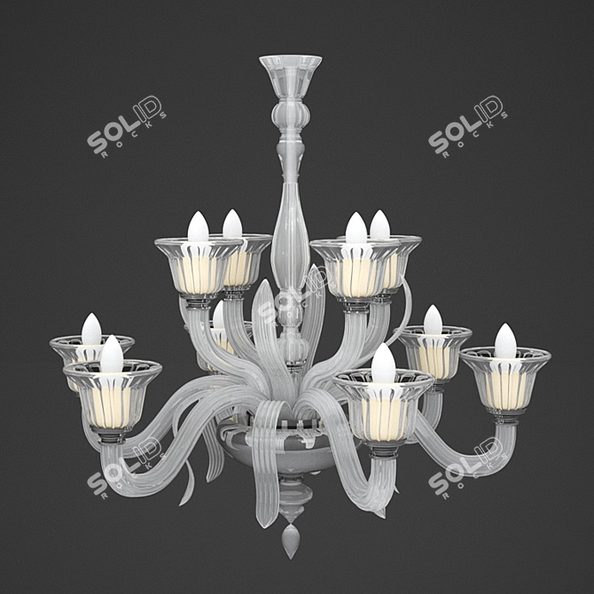 Elegant Classic Chandelier 3D model image 1