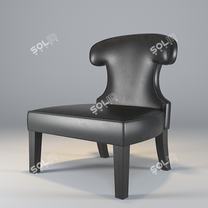 Elegant Sissi Armchair - Casamilano 3D model image 1