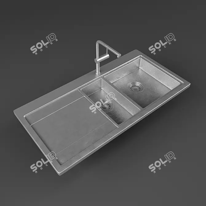 BLANCO DIVON II 6 S-IF Kitchen Sink 3D model image 1