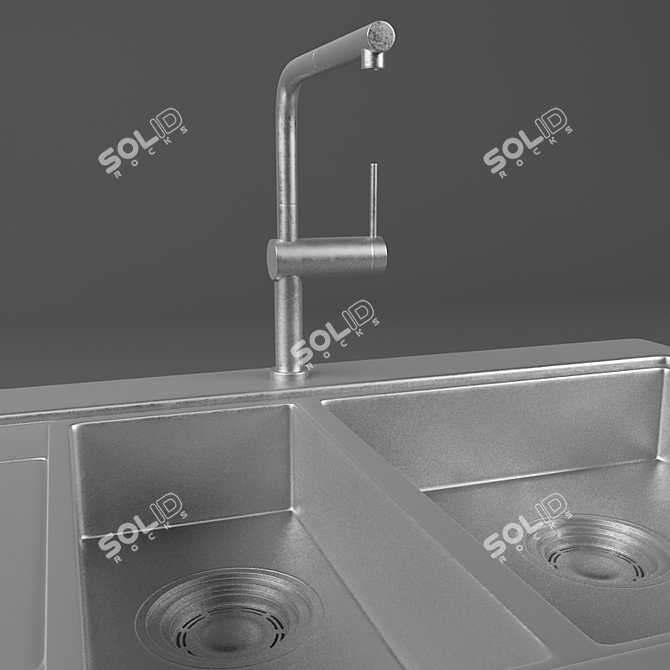 BLANCO DIVON II 6 S-IF Kitchen Sink 3D model image 2