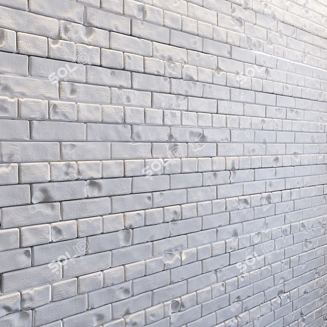 Brick Wall Mosaic Kit 3D model image 1