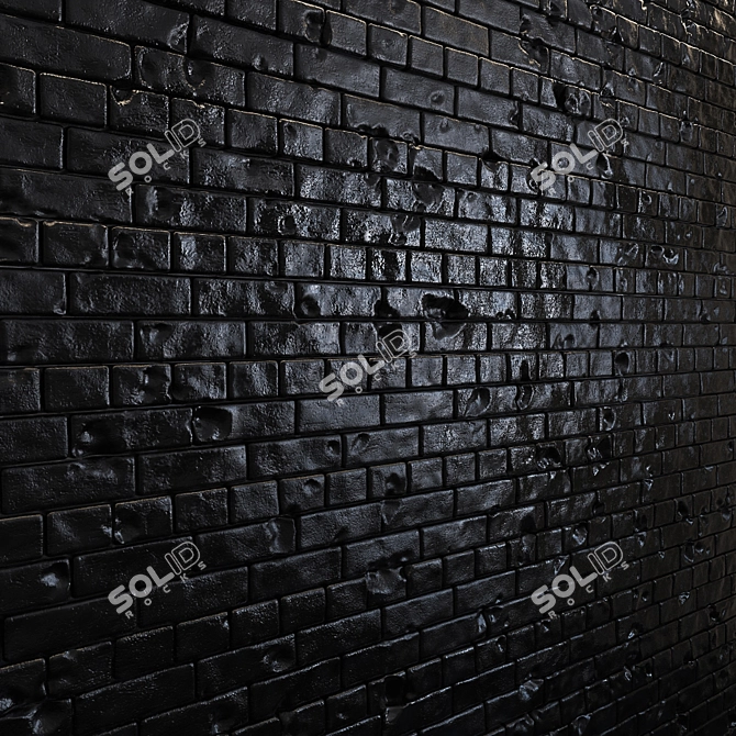 Brick Wall Mosaic Kit 3D model image 2