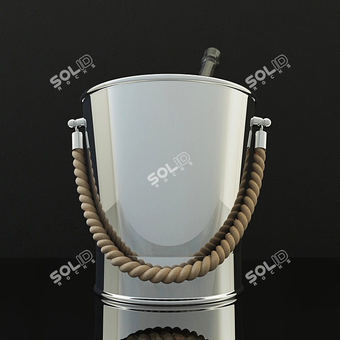 Elegant Wine Cooler Set 3D model image 1