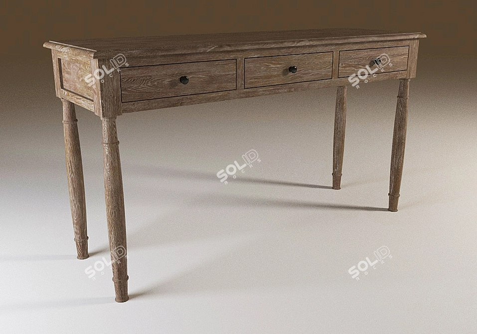 Elegant Vanity Dressing Table 3D model image 1