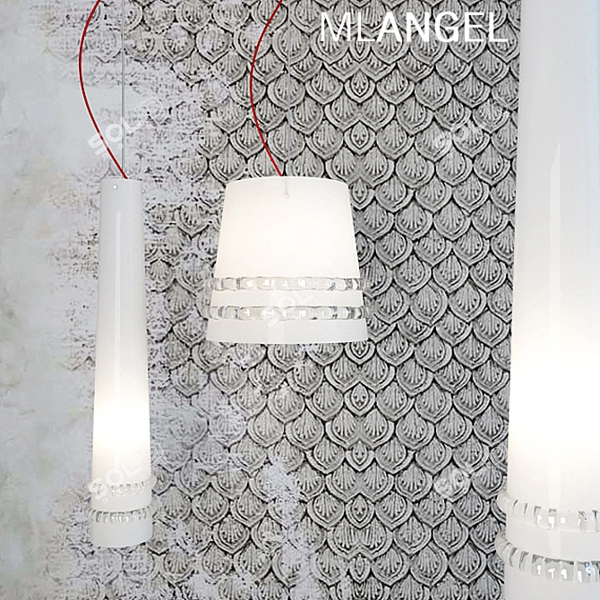 Illuminating Elegance: Muranoluce Angel 3D model image 1