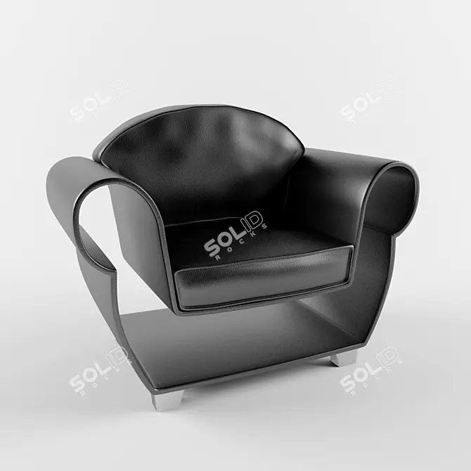 Versatile Hollow Chair 3D model image 1