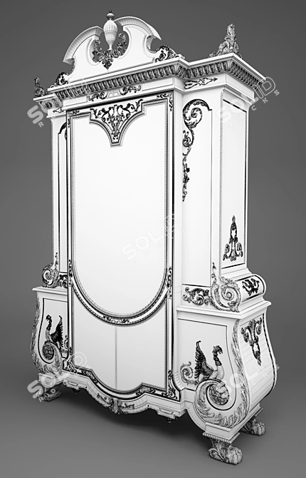 Italian Elegance: Citterio Odessa Showcase 3D model image 3