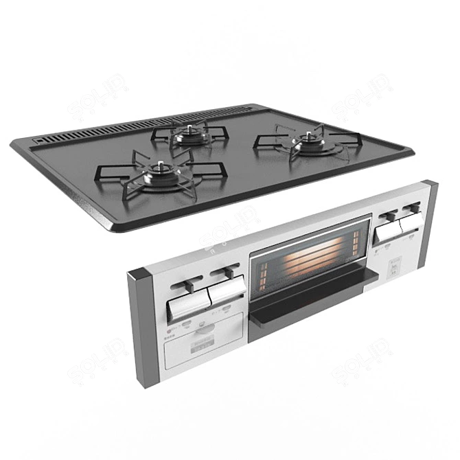 Harman DG32K1SQ1SV: Stylish Kitchen Upgrade 3D model image 1