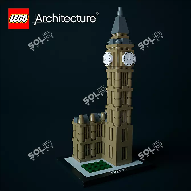 Title: Iconic Big Ben LEGO Set 3D model image 1