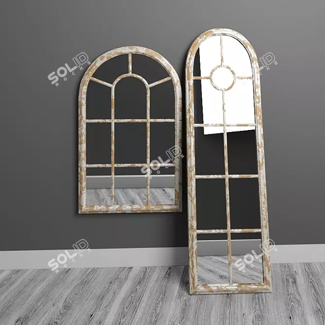 Reflective Glass Window 3D model image 1