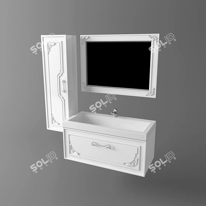 Edelform Regale 1000 - Elegant Storage Solution 3D model image 1