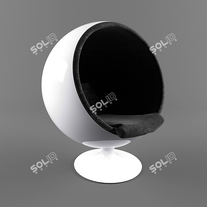 ErgoSphere Chair: Designer Eero Aarnio 3D model image 1