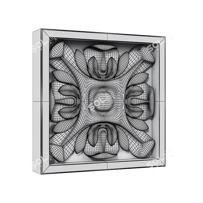  Baroque Rosette 3D model image 2