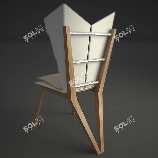 Futuristic Ash Chair 3D model image 2