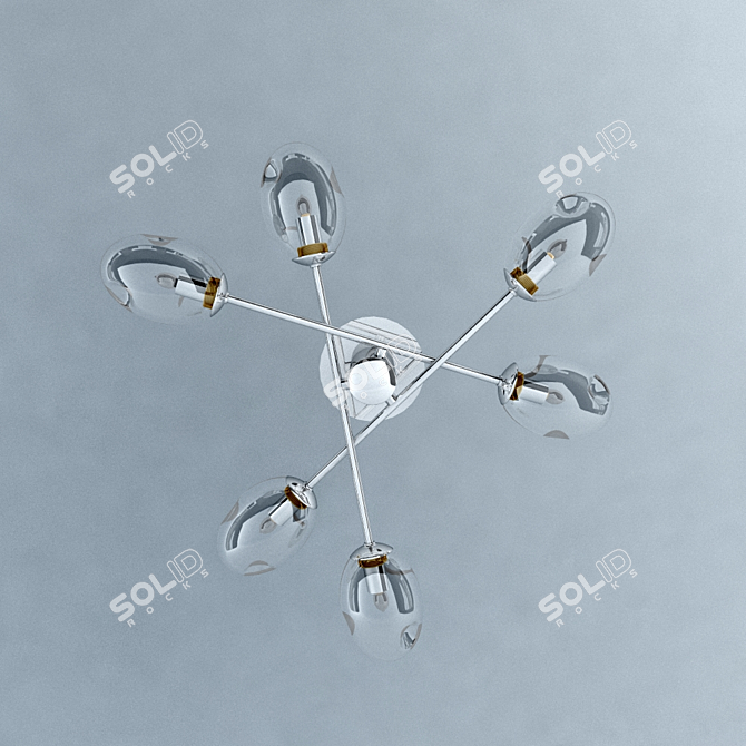 Breezelight 1301: Elegant Ceiling Lamp 3D model image 2