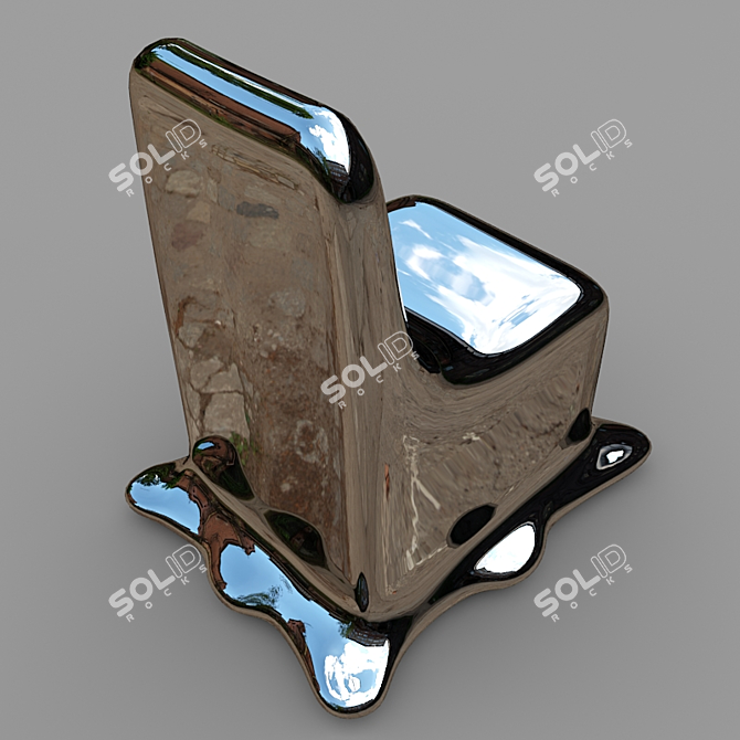 Sculptural Transforming Chair 3D model image 2