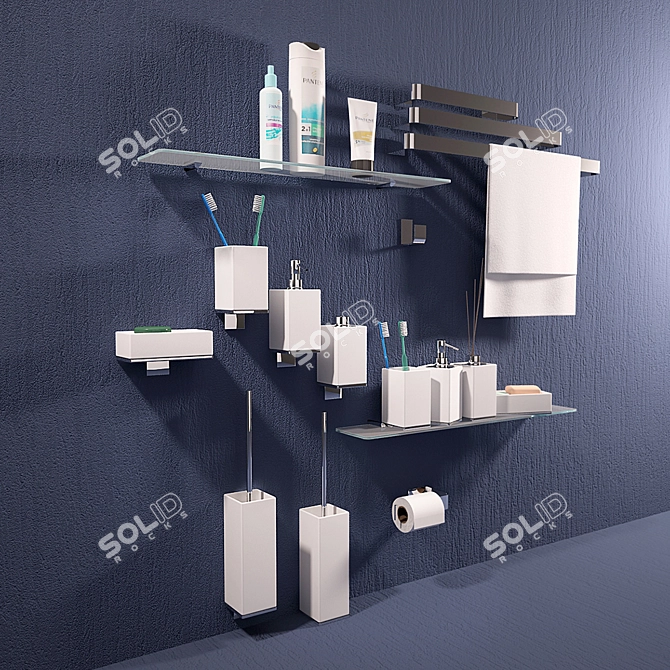 Elevate Your Bathroom with Bagno&associati Altissima 3D model image 1