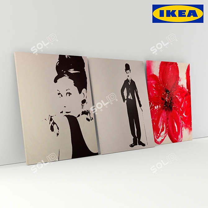 Stylish Ikea Collection: Petterid 3D model image 2