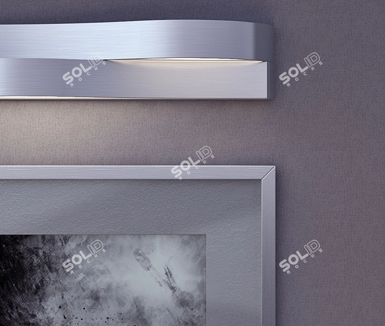 Organic Picture Aplique: Modern Frame 3D model image 1