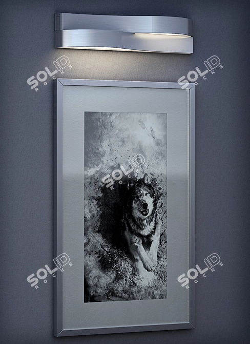 Organic Picture Aplique: Modern Frame 3D model image 2