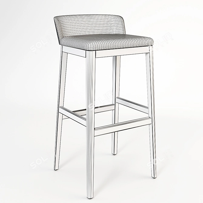 Stylish Concord 529M Chair 3D model image 2