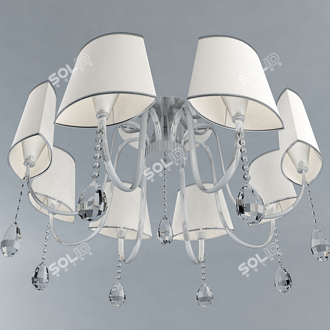 Ethereal Chandelier: Breezelight 1302/PL9 3D model image 1