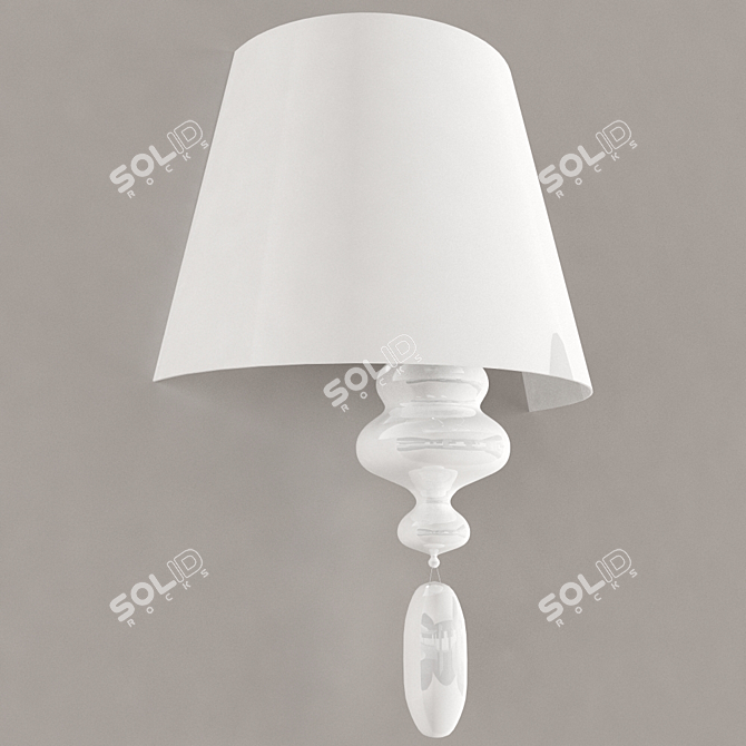 Title: Breezelight 1304/AP: Elegant Wall Lamp 3D model image 3