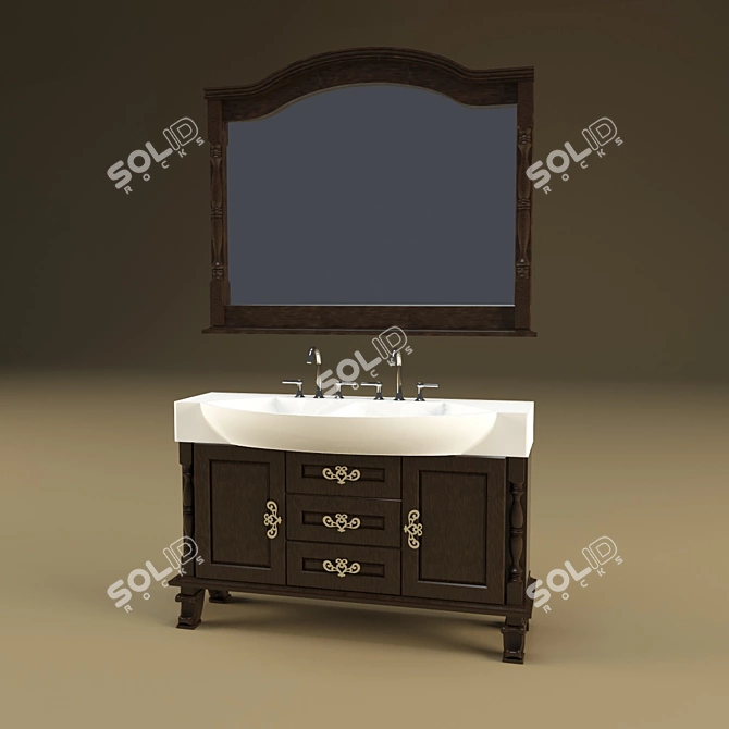 Guangzhou Modeled Sink: High-Quality China 3D model image 2