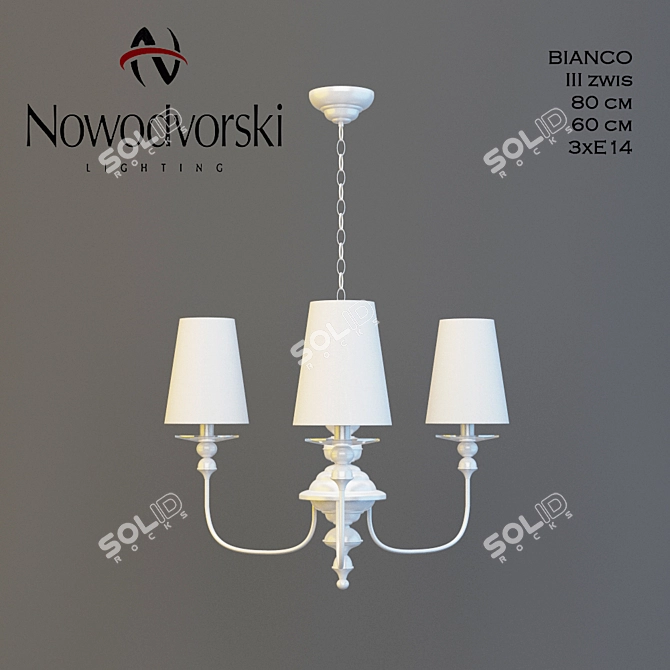 Elegant Nowodvorski Bianco Pendant 3D model image 1