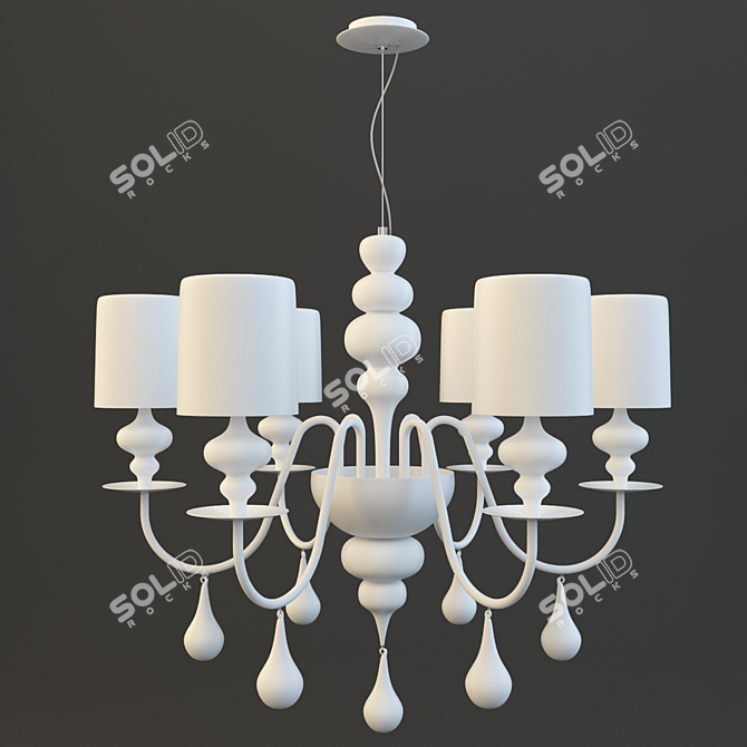 Rainbow Icefield Chandelier 3D model image 1