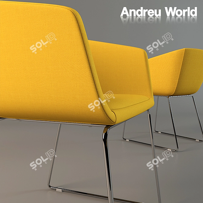 Modern Comfort with Andreu World 3D model image 3