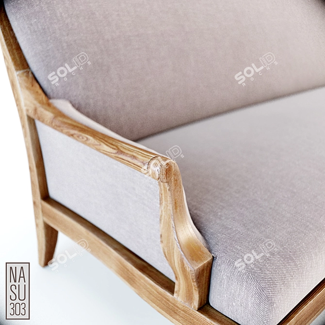 Contemporary NASU303 NAP Sofa 3D model image 1