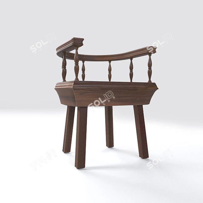 Legendary Renaissance Chair 3D model image 2