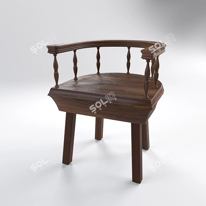Legendary Renaissance Chair 3D model image 3