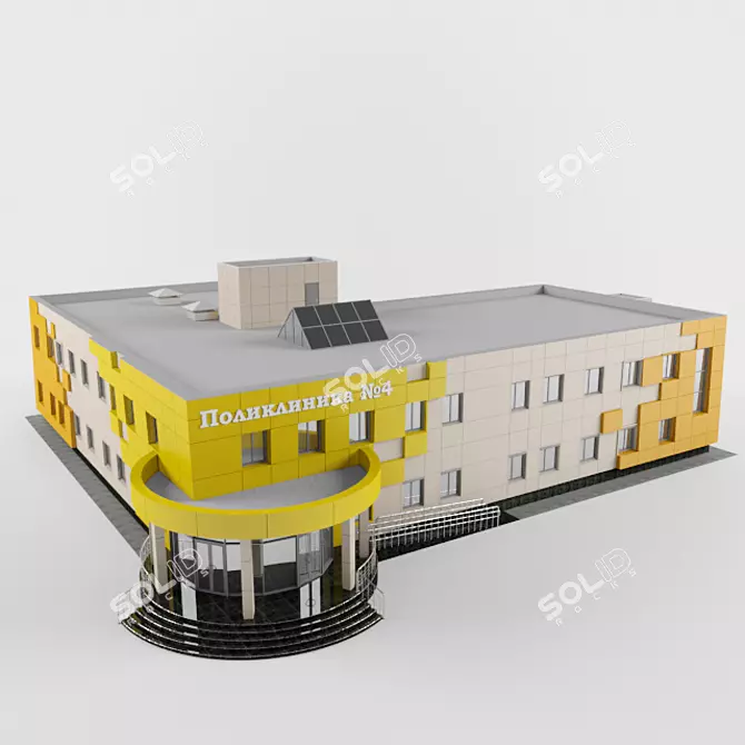 Versatile Polyclinic with Office Spaces 3D model image 1